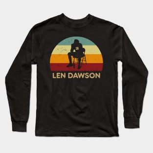 Retro Sunset - Len Dawson Long Sleeve T-Shirt